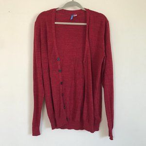 Simple Cardigan - Red
